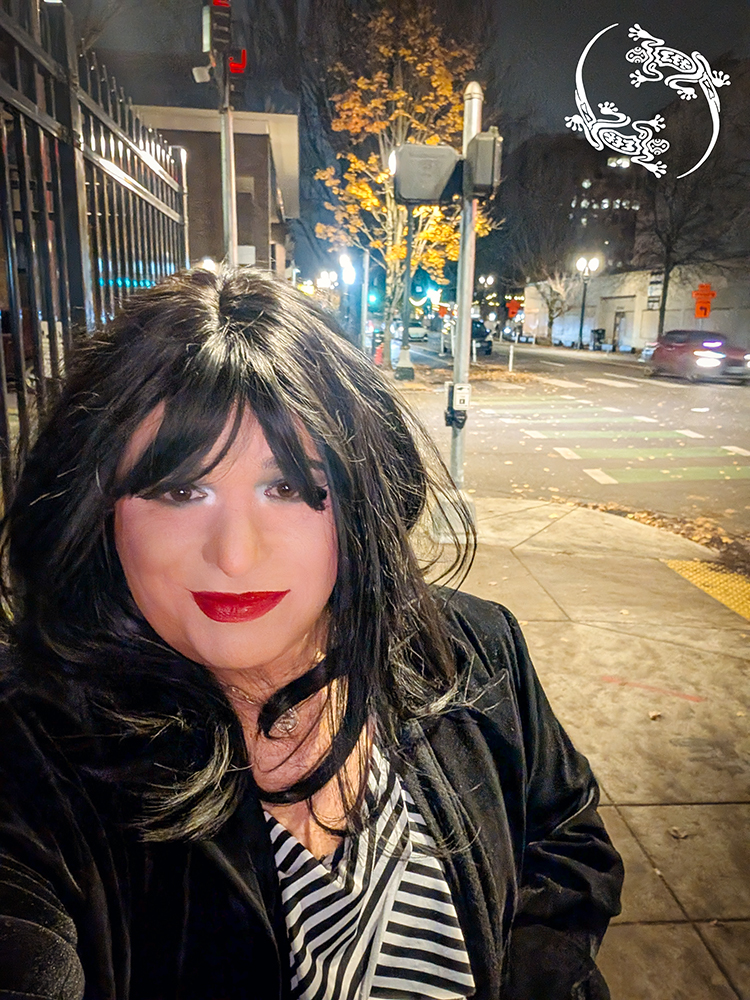 Mistress Ilya is on the streets in Portland.