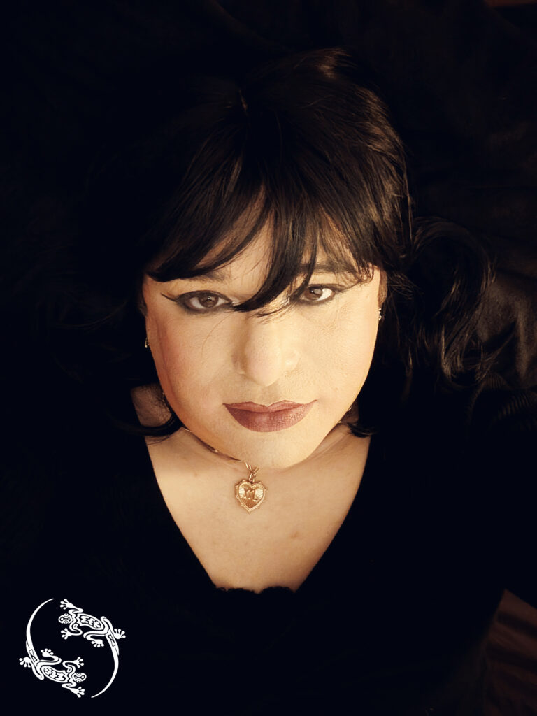 A close up of Mistress Ilya's face.